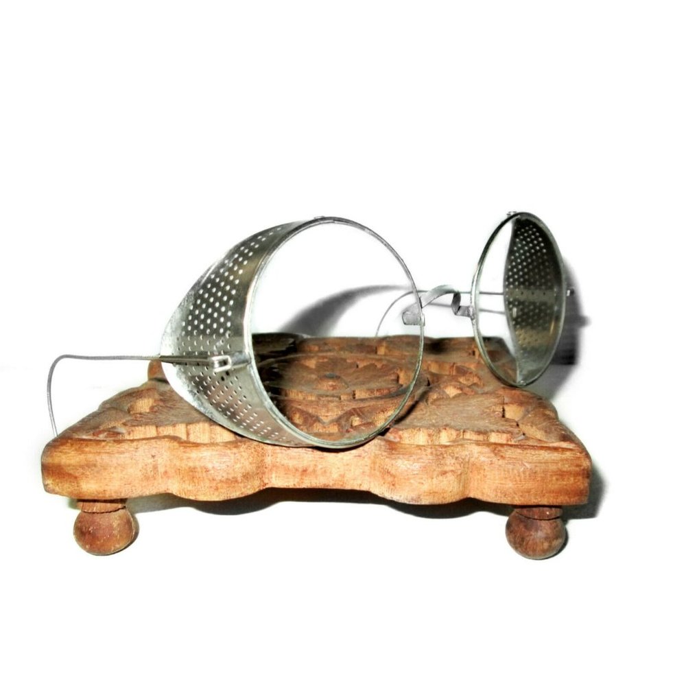 Antique Willson Goggles Safety Glasses Spectacles Cool Vtg Old Steampunk 1918